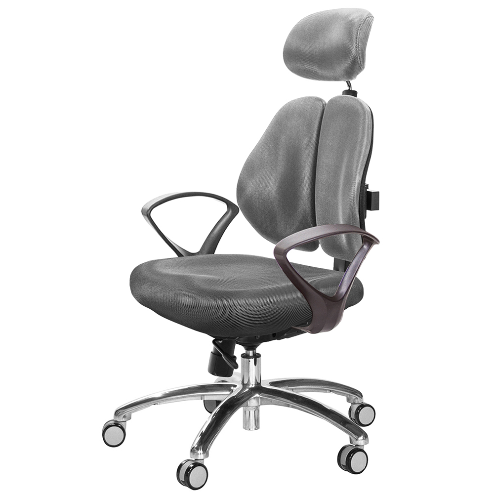 GXG 高背涼感綿 雙背椅 (鋁腳/D字扶手)  型號2994 LUA4