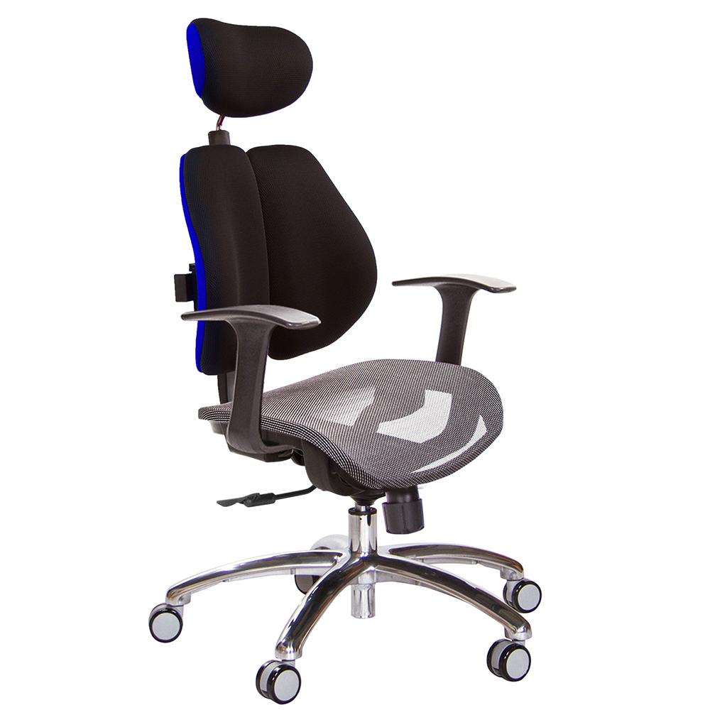 GXG 高雙背網座 電腦椅(鋁腳/T字扶手)  型號2804 LUA