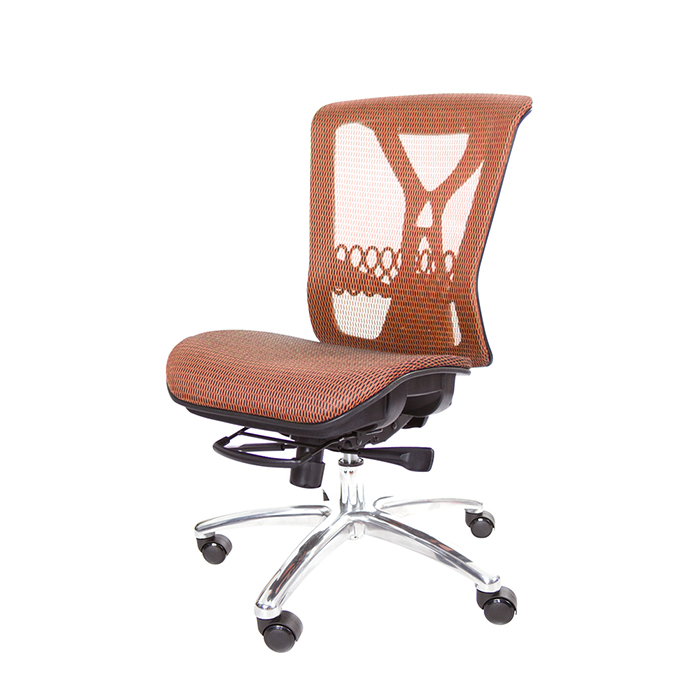 GXG 短背全網 電腦椅 (無扶手/鋁腳) 型號094 LUNH 