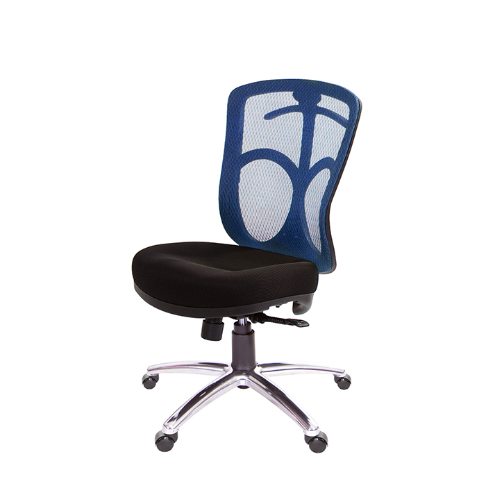GXG 短背半網 電腦椅 (無扶手/鋁腳) 型號096 LUNH 