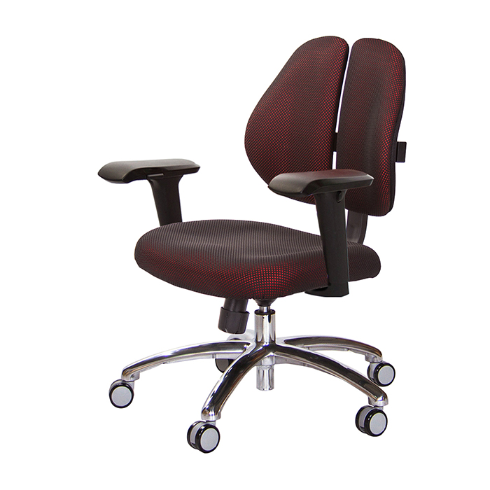 GXG 短背成泡 雙背椅 (鋁腳/4D升降扶手)  型號2990 LU3