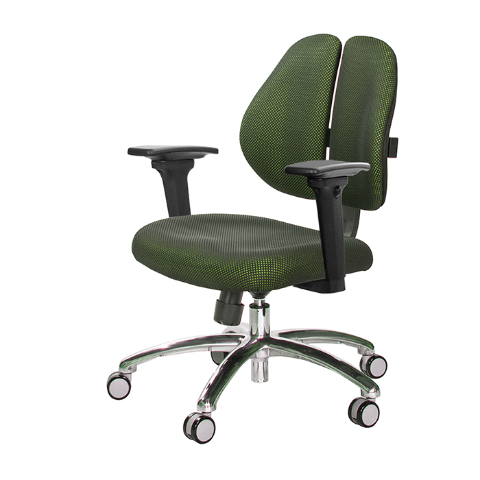 GXG 短背成泡 雙背椅 (鋁腳/3D升降扶手)  型號2990 LU9