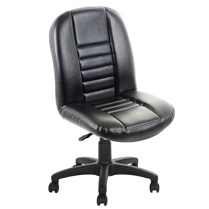 GXG 短背方條 皮面電腦椅 型號1024 E