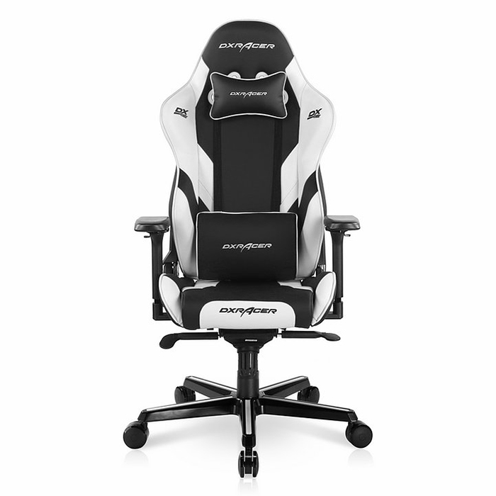 DXRACER 極限電競款 賽車椅 GC001 塑膠(3D扶手/鋁合金腳) 白色