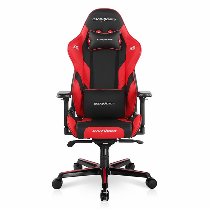 DXRACER 極限電競款 賽車椅 GA001 (塑膠4D扶手/鋁合金腳) 紅色