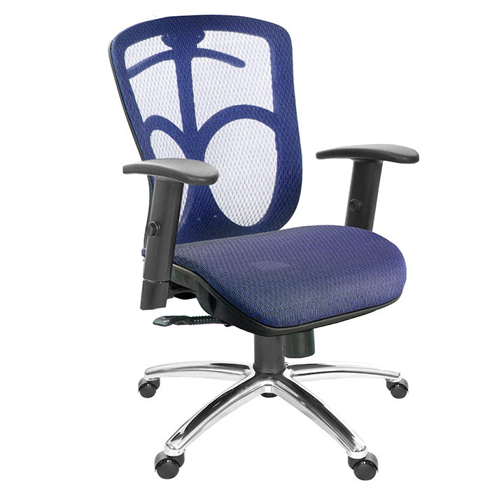 GXG 短背全網 電腦椅  (鋁腳/SO升降手) 型號091 LU5