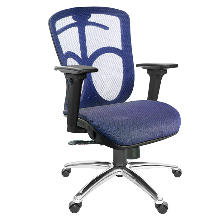 GXG 短背全網 電腦椅  (鋁腳/3D升降手) 型號091 LU9