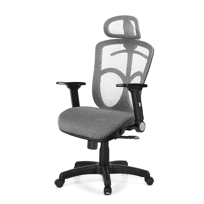 GXG 高背全網 電腦椅  (摺疊滑面扶手) 型號091 EA1J