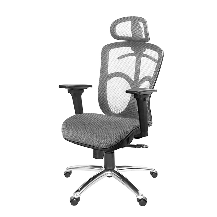 GXG 高背全網 電腦椅  (鋁腳/3D升降手) 型號091 LUA9