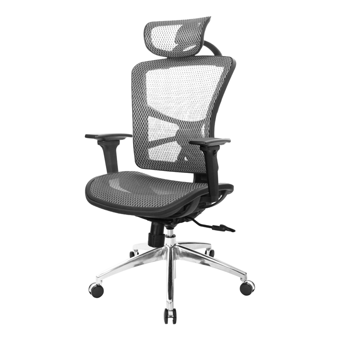 GXG 高背全網 電腦椅 (鋁腳/3D扶手) 型號81X7LUA9