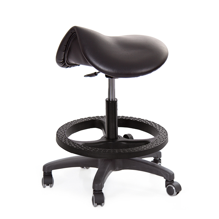 GXG 馬鞍型 工作椅 (搭踏圈/防刮輪) 型號T05EXK