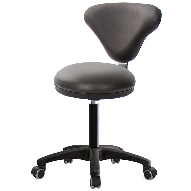 GXG 立體圓凳加椅背 工作椅(塑膠腳/防刮輪)  型號81T2 EX