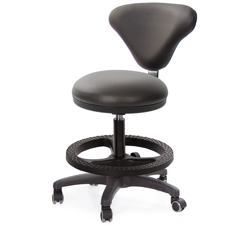 GXG 立體圓凳加椅背 吧檯椅 (塑膠踏圈/防刮輪) 型號81T2 EXK