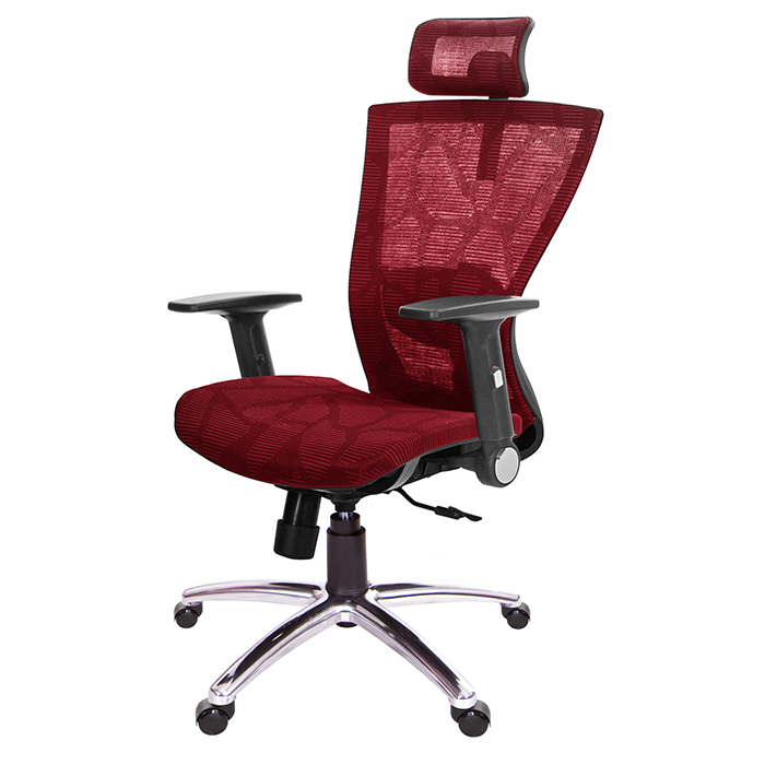 GXG 高背全網 電腦椅 (摺疊扶手/鋁腳) 型號81X5 LUA1