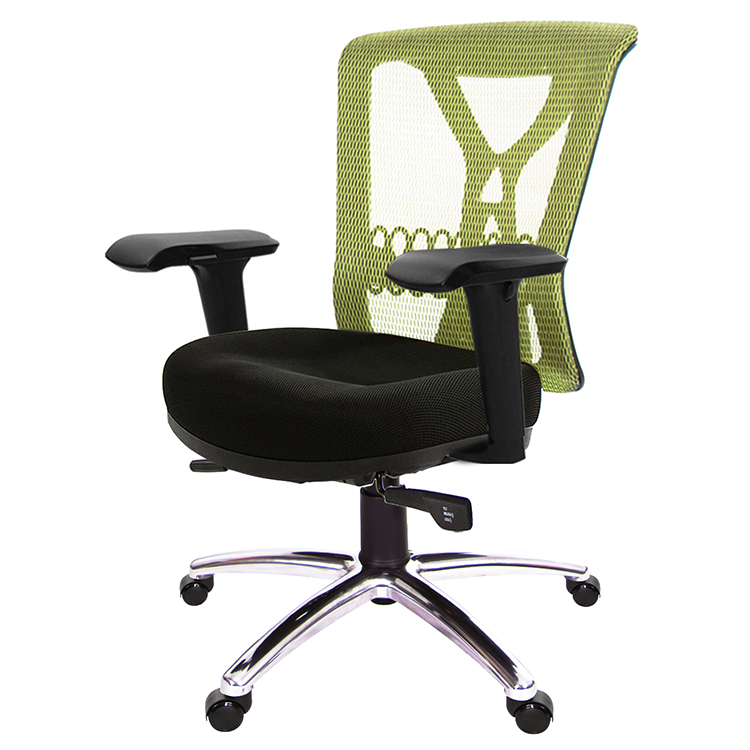 GXG 短背電腦椅 (4D升降扶手/鋁腳) 型號8095 LU3