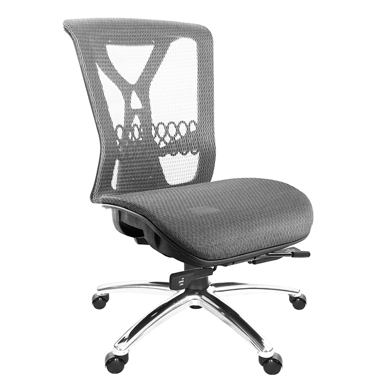 GXG 短背全網 電腦椅 (無扶手/鋁腳) 型號8094 LUNH