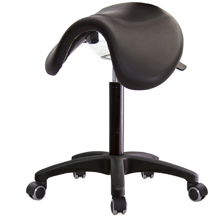 GXG 大馬鞍 工作椅 可前傾(塑膠腳/防刮輪)  型號81T5 EX