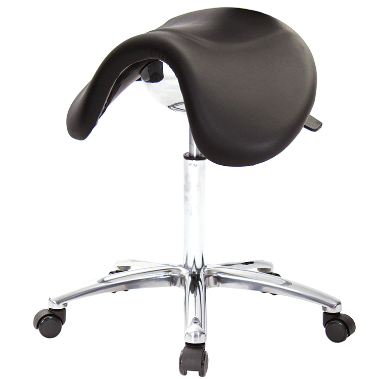 GXG 大馬鞍 工作椅 可前傾(寬鋁腳+防刮輪) 型號81T5 LU1X