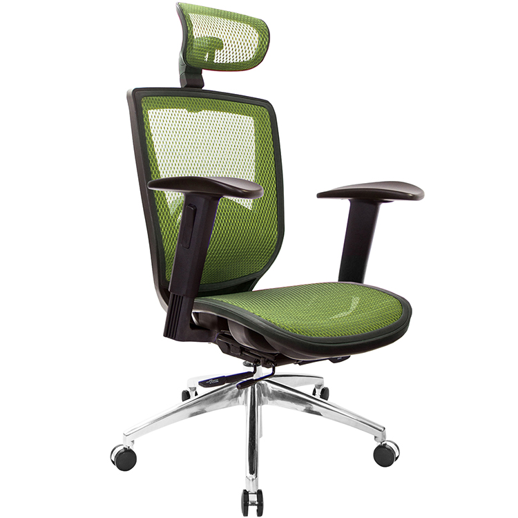 GXG 高背全網 電腦椅 (鋁腳/2D升降手) 型號81Z6 LUA2