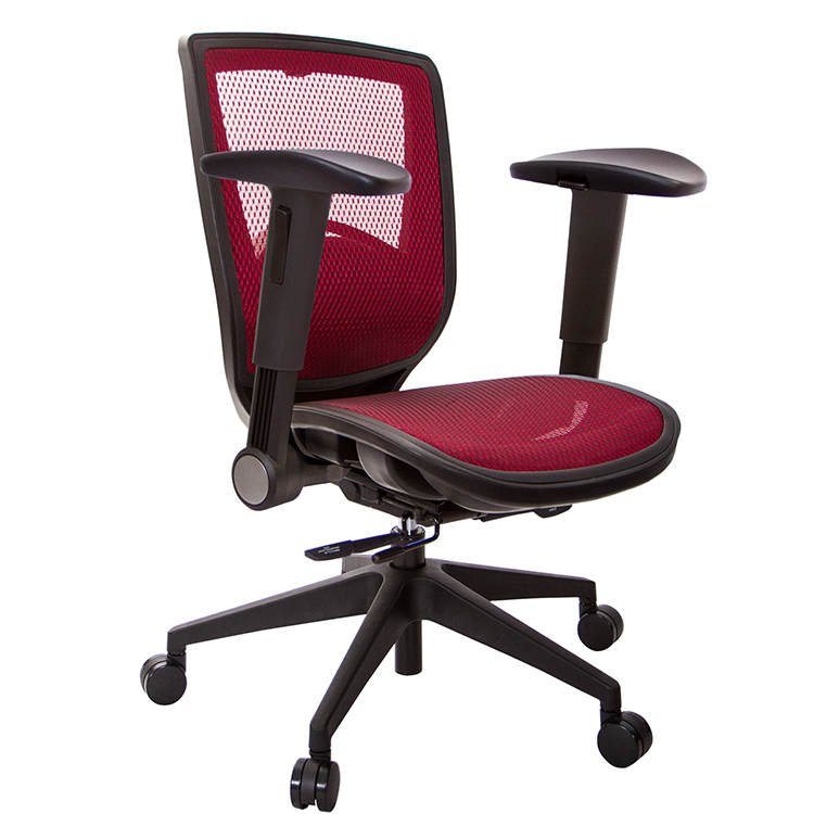GXG 短背全網 電腦椅 (滑面摺疊扶手) 型號81Z6 E1J