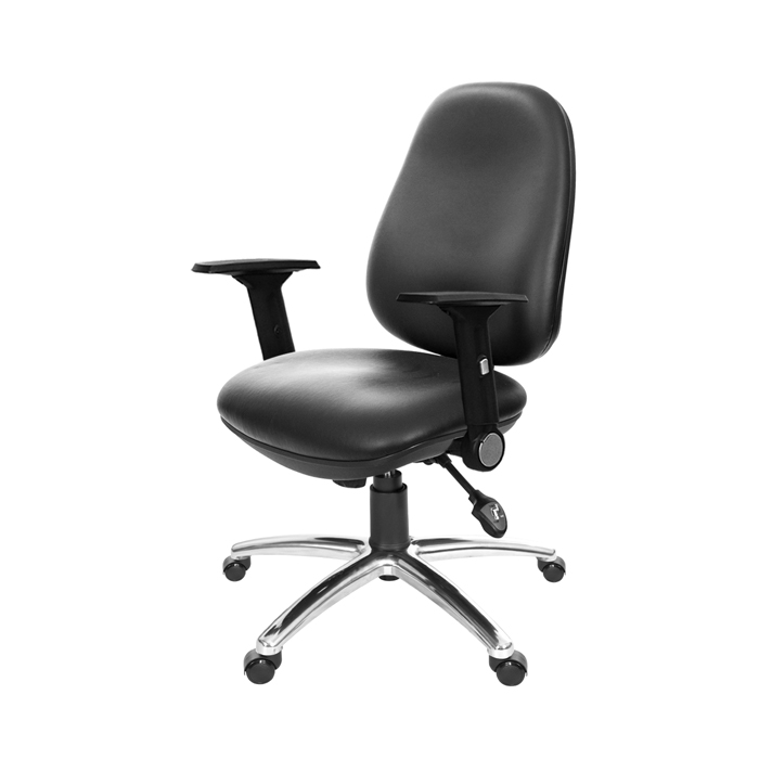 GXG 低背泡棉 電腦椅 (摺疊扶手/鋁腳) TW-8119 LU1