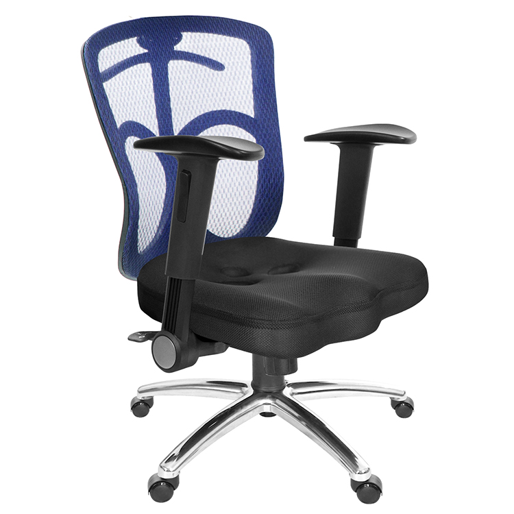 GXG 短背美臀 電腦椅 (摺疊扶手/鋁腳) 型號115 LU1