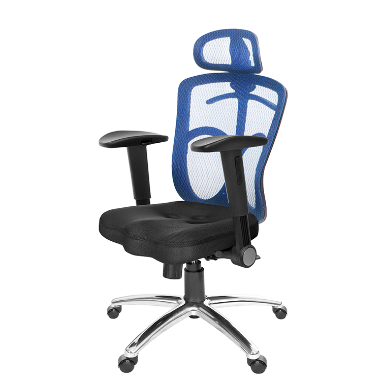GXG 高背美臀 電腦椅  (鋁腳/摺疊滑面手) 型號115 LUA1J