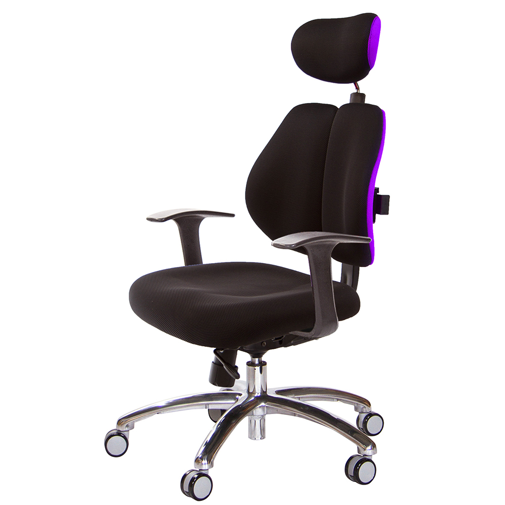 GXG 高背涼感綿 雙背椅 (鋁腳/T字扶手)  型號2994 LUA
