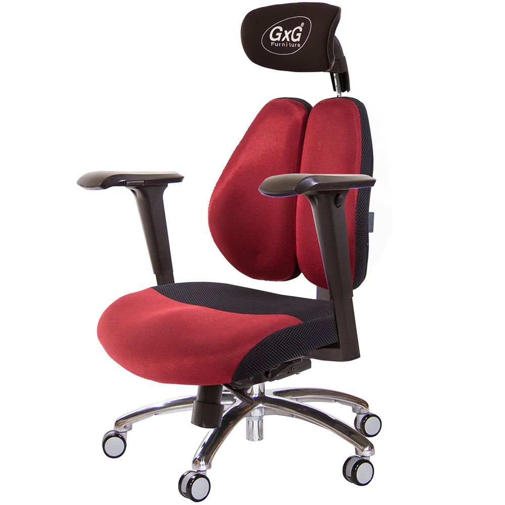 GXG 雙軸枕 DUO KING 工學椅(鋁腳/4D升降扶手)  型號3606 LUA3