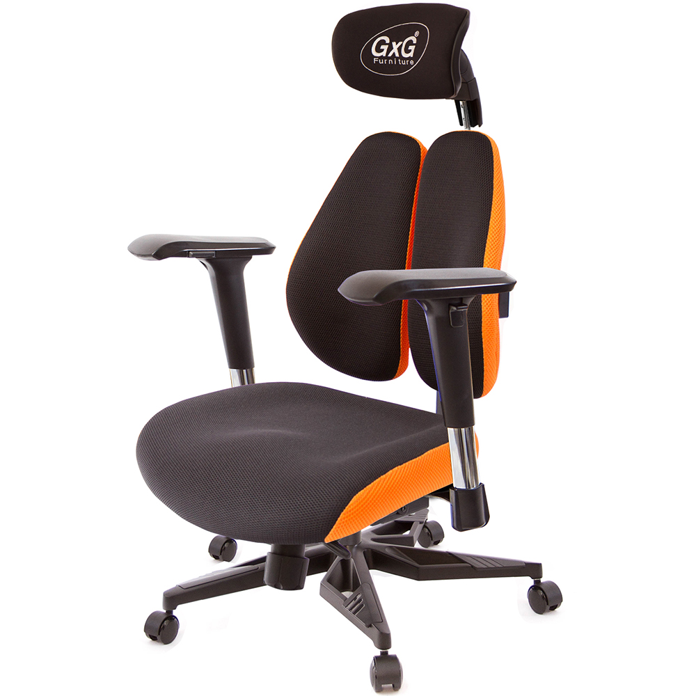 GXG 雙軸枕 DUO KING 工學椅(電競腳/4D金屬手)  型號3606 KGA7
