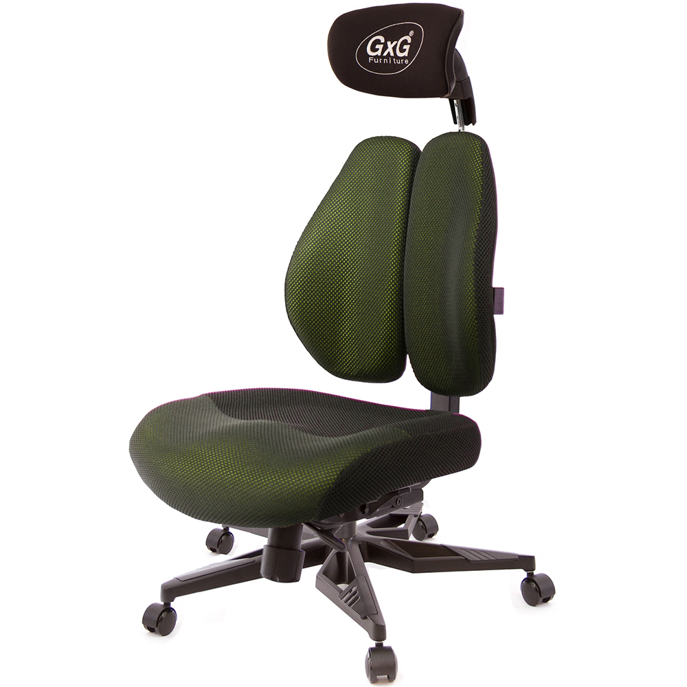 GXG 雙軸枕 DUO KING 記憶棉工學椅(電競腳/無扶手)  型號3608 KGANH