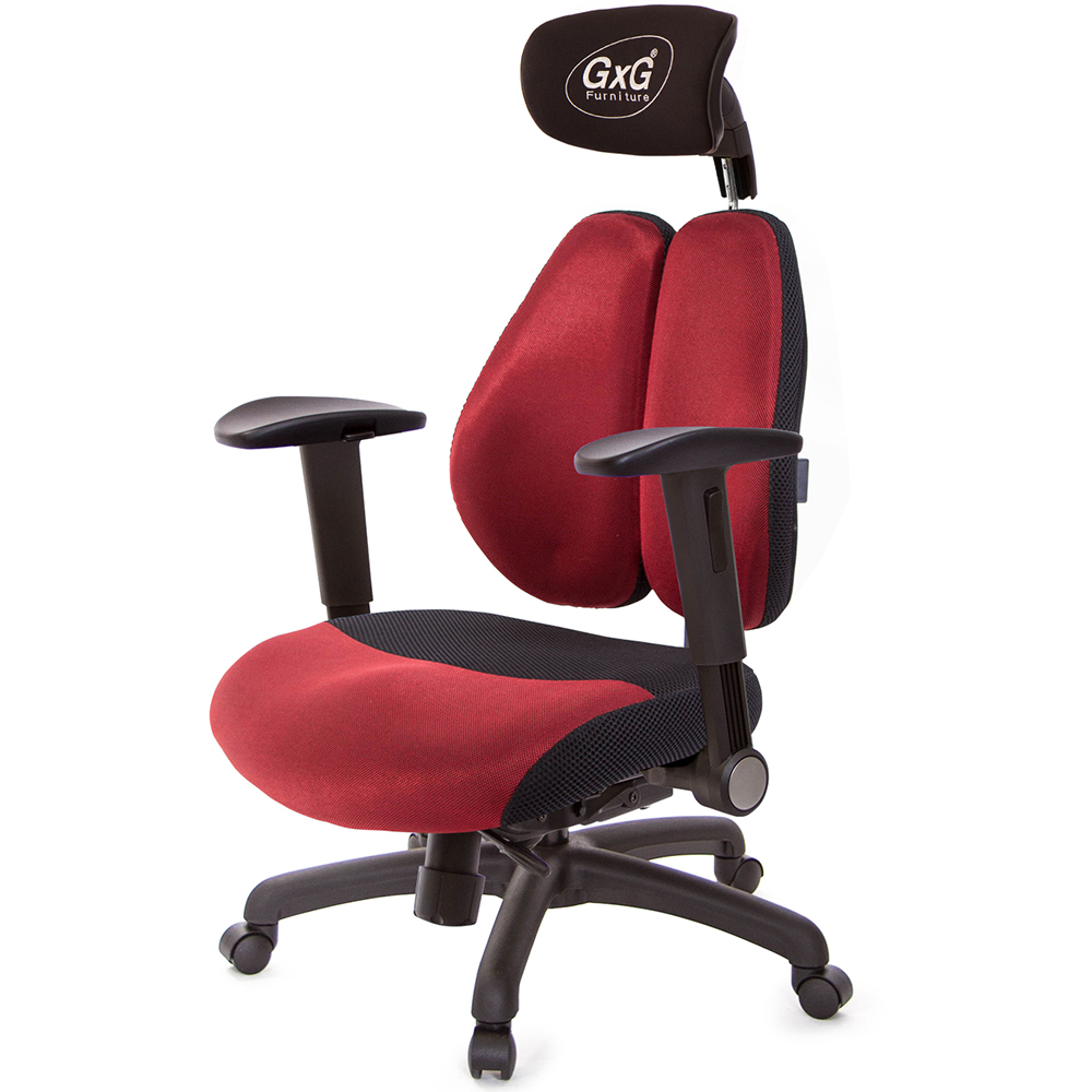 GXG 雙軸枕 DUO KING 記憶棉工學椅(摺疊滑面扶手)  型號3608 EA1J