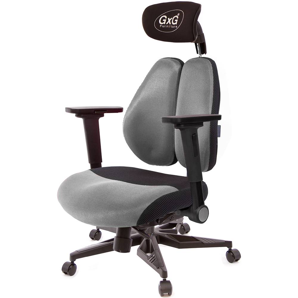 GXG 雙軸枕 DUO KING 記憶棉工學椅(電競腳/4D平面摺疊手)  型號3608 KGA1H