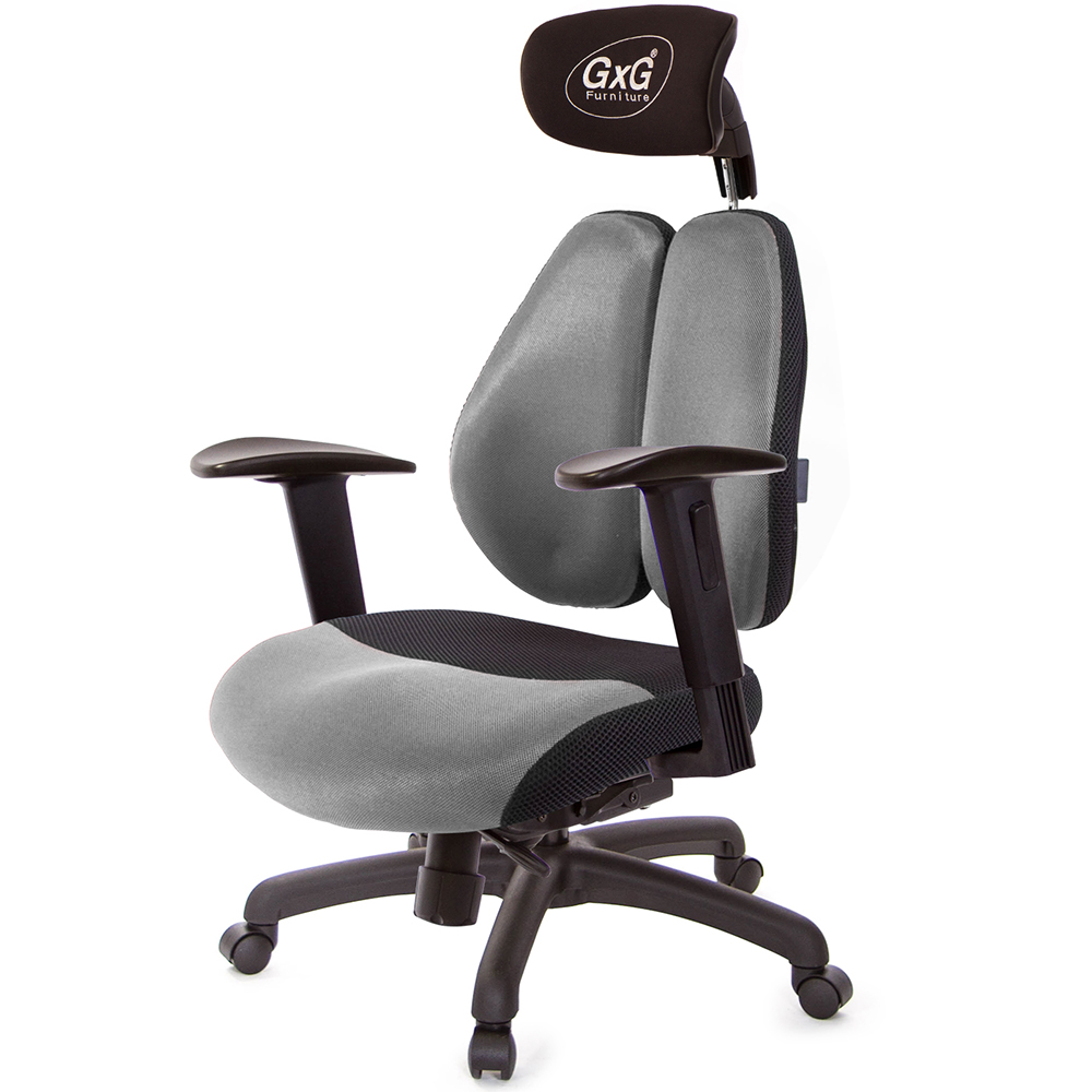 GXG 雙軸枕 DUO KING 記憶棉工學椅(2D升降手)  型號3608 EA2