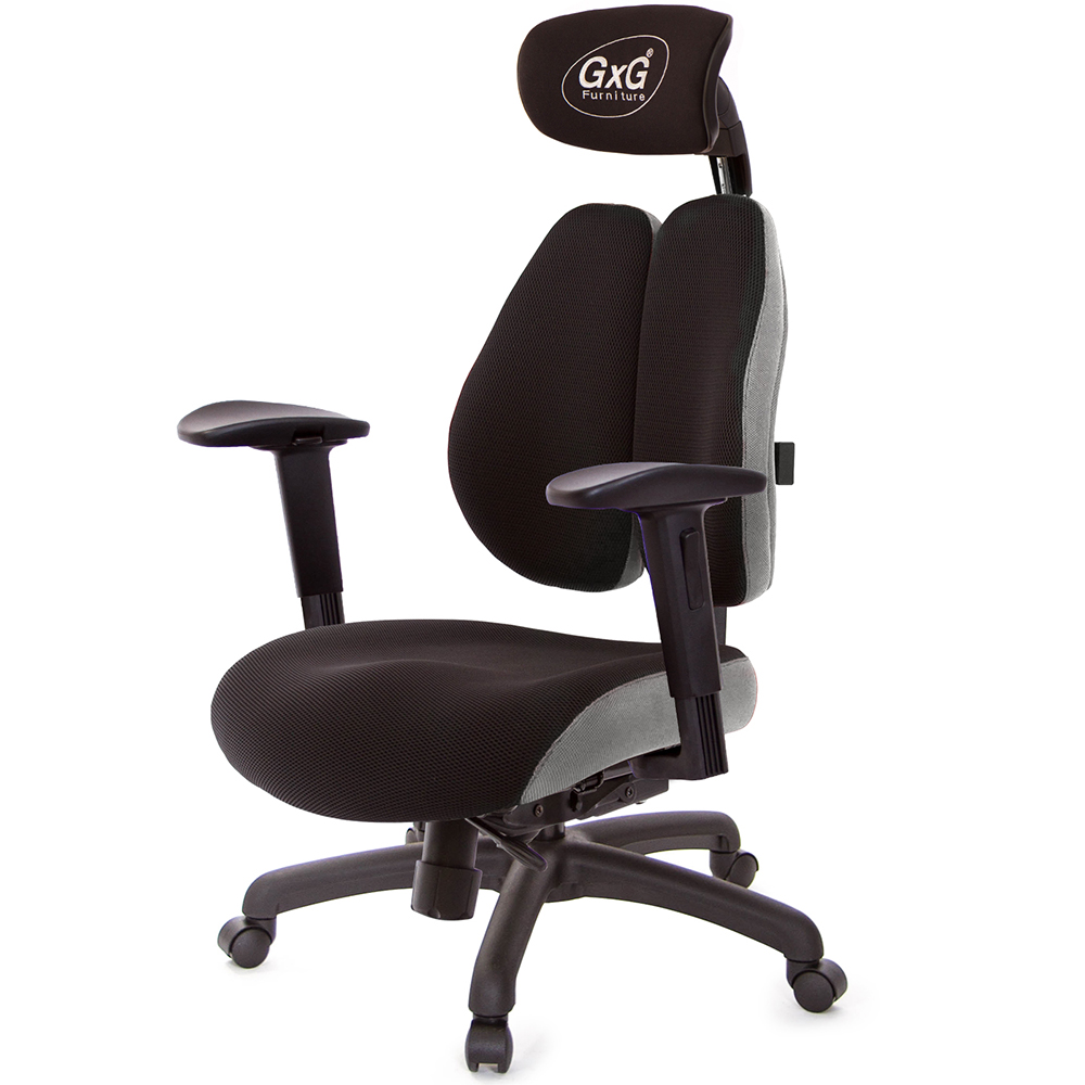 GXG 雙軸枕 DUO KING 記憶棉工學椅(2D滑面升降扶手)  型號3608 EA2J