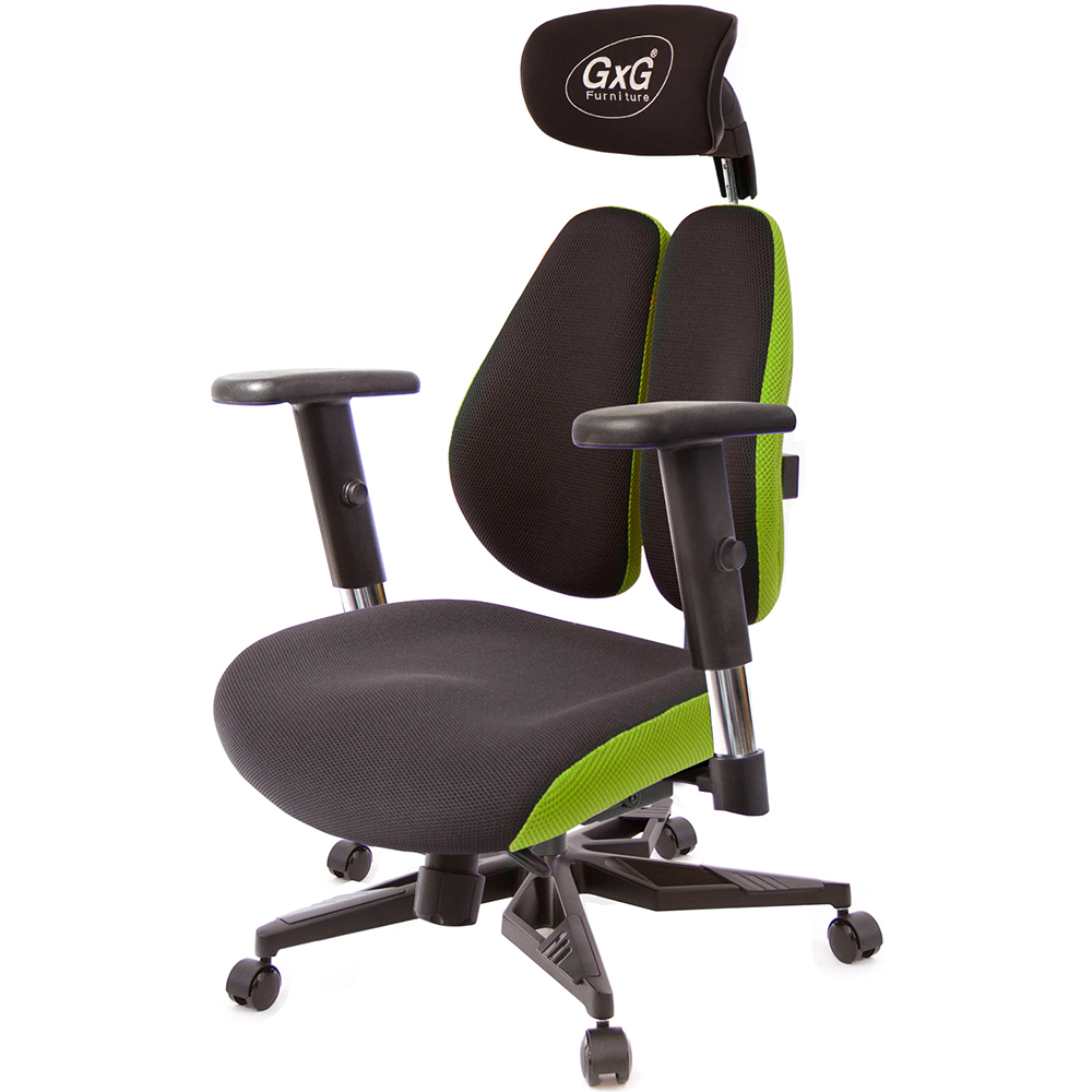 GXG 雙軸枕 DUO KING 記憶棉工學椅(電競腳/SO金屬手)  型號3608 KGA5