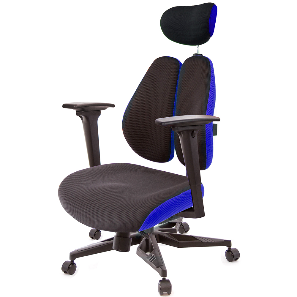 GXG 雙背DUO KING 工學椅(電競腳/3D升降扶手)  型號3006 KGA9