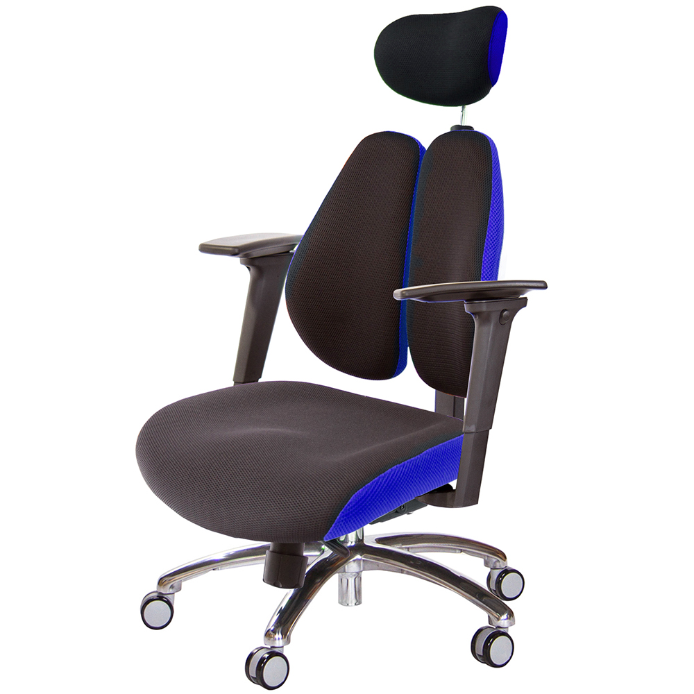 GXG 雙背DUO KING 工學椅(鋁腳/3D手遊休閒扶手)  型號3006 LUA9M