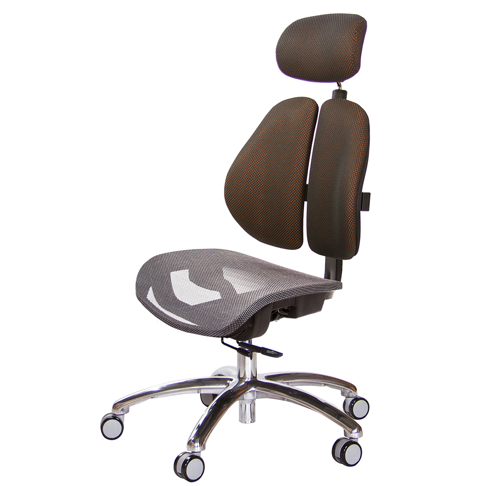 GXG 高雙背網座 工學椅(鋁腳/無扶手)  型號2806 LUANH