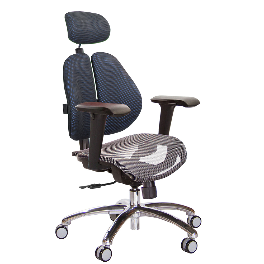 GXG 高雙背網座 電腦椅(鋁腳/4D升降扶手)  型號2804 LUA3