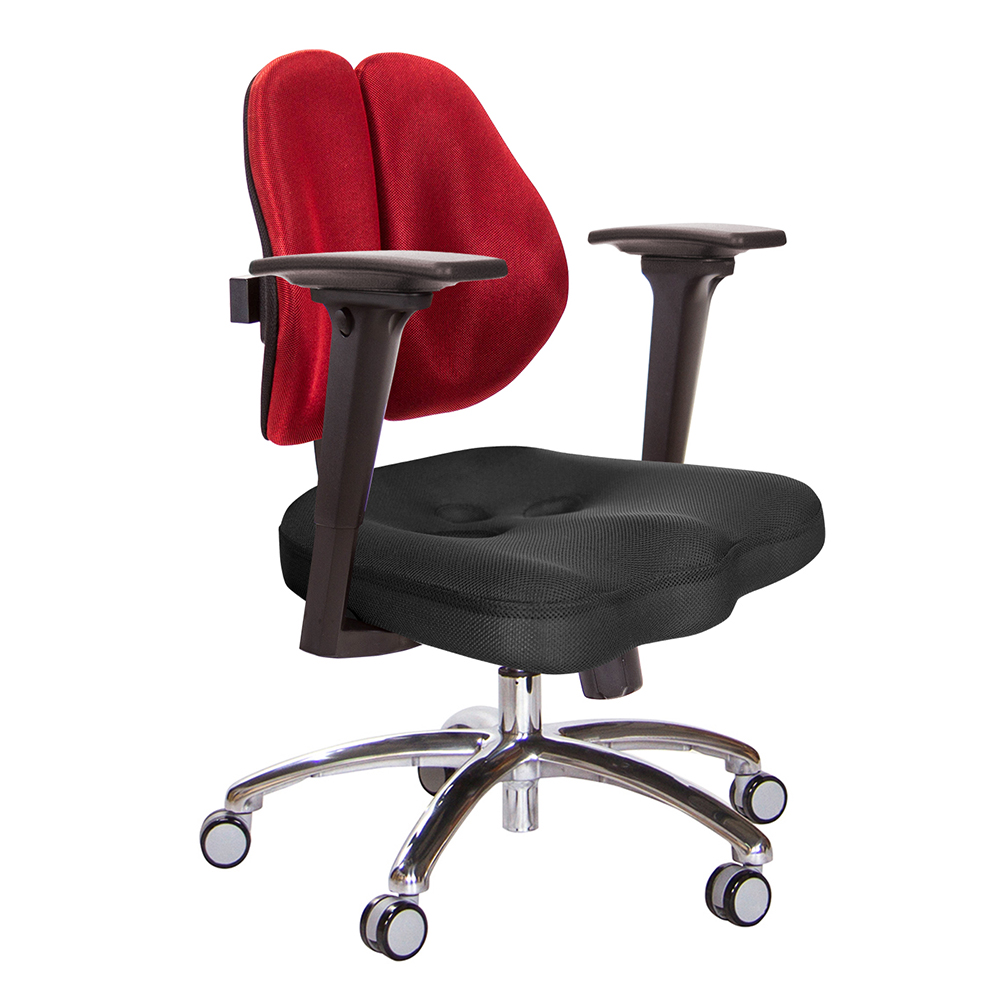 GXG 短背美臀 雙背椅 (鋁腳/3D升降扶手)  型號2503 LU9