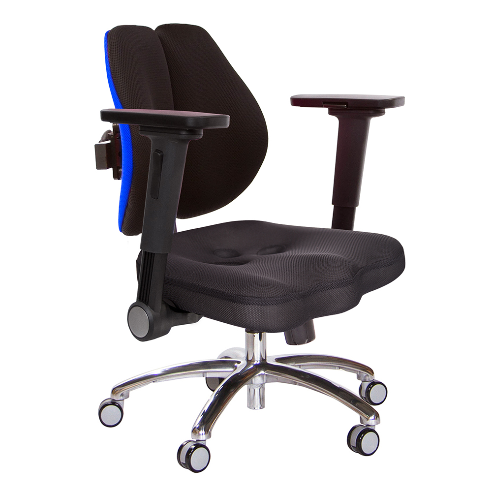 GXG 短背美臀 雙背椅 (鋁腳/摺疊4D平面扶手)  型號2503 LU1H