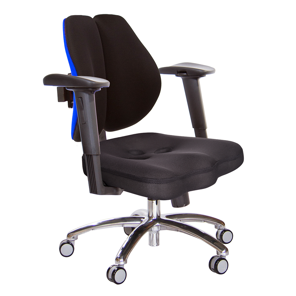 GXG 短背美臀 雙背椅 (鋁腳/2D後靠滑面手)  型號2503 LU2JM