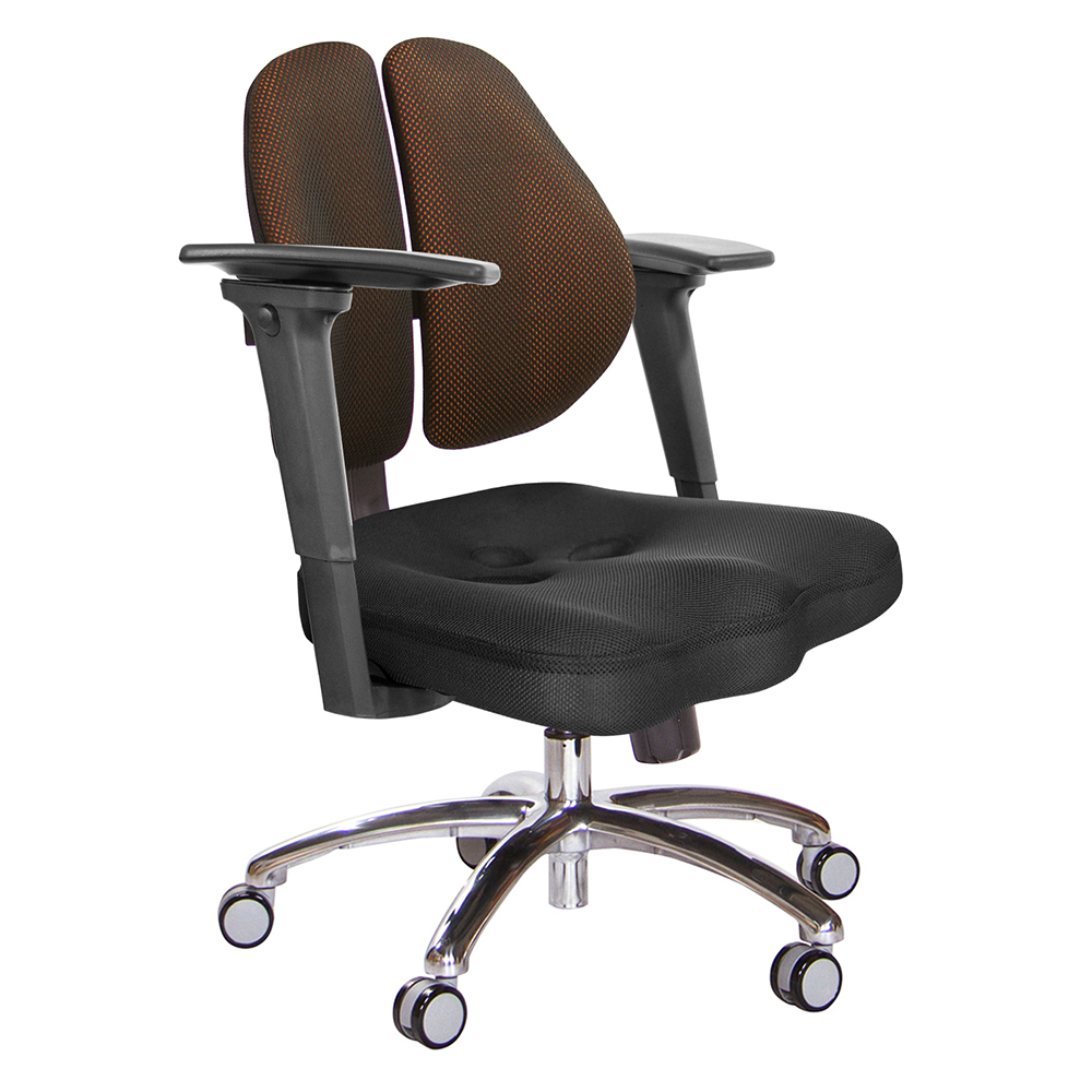 GXG 短背美臀 雙背椅 (鋁腳/3D後靠扶手)  型號2503 LU9M