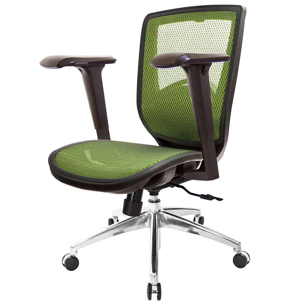 GXG 短背全網 電腦椅 (鋁腳/4D升降扶手) 型號81X6 LU3