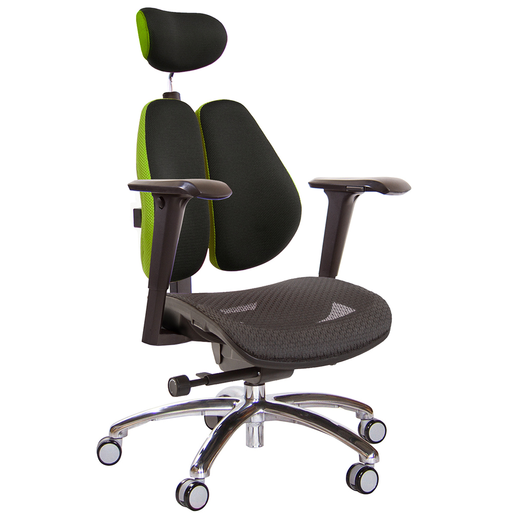 GXG 高雙背工學 電腦椅(鋁腳/4D升降扶手)  型號3076 LUA3