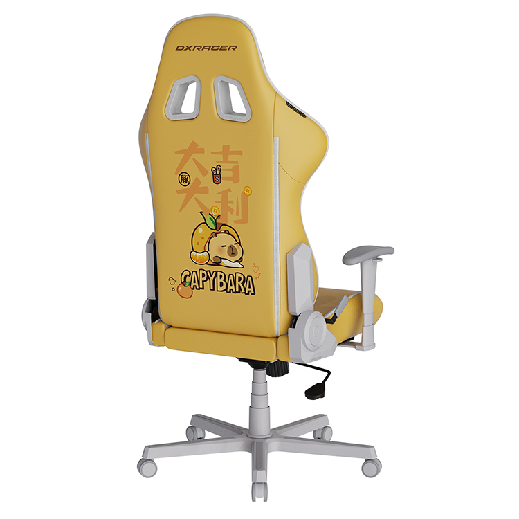 DXRACER 卡皮巴拉小黃豚 電競賽車椅(2D扶手/小型皮面)