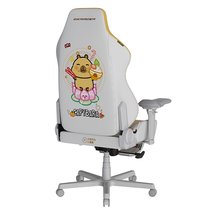 DXRACER 卡皮巴拉小黃豚 電競賽車椅(6D扶手/中型皮面)