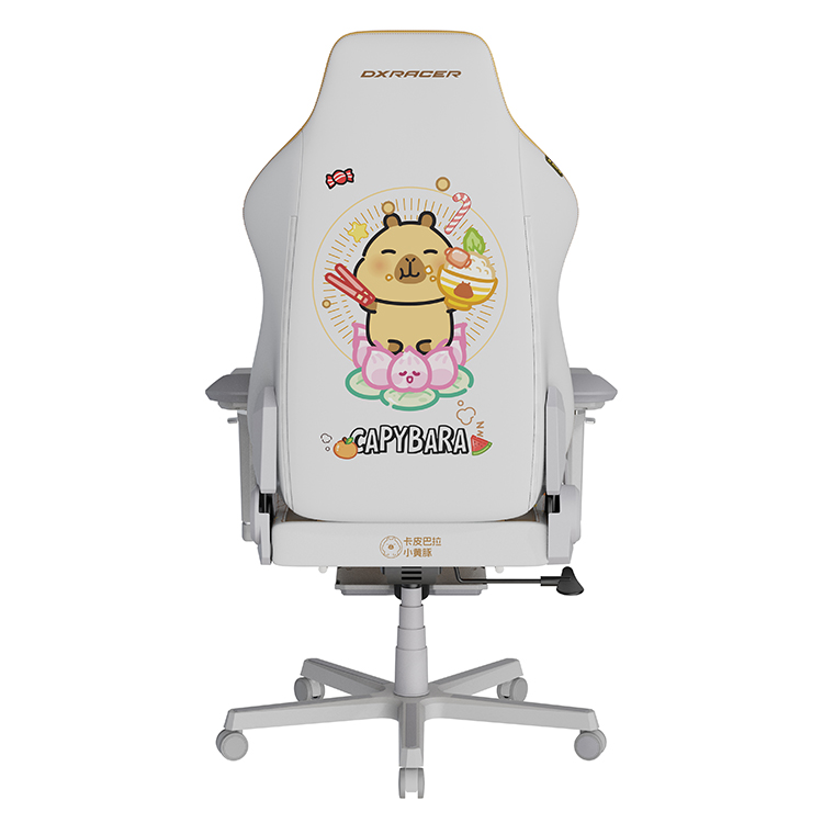 DXRACER 卡皮巴拉小黃豚 電競賽車椅(6D扶手/中型皮面)