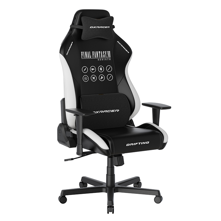 DXRACER FF7R 電競賽車椅 (太空戰士VII重生/黑白皮面)